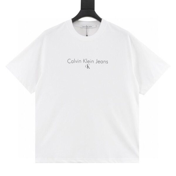 designer,replica,clothing,fake,1:1,lv,luxury,high quality Calvin Klein CK printed logo short-sleeved T-shirt (597F)