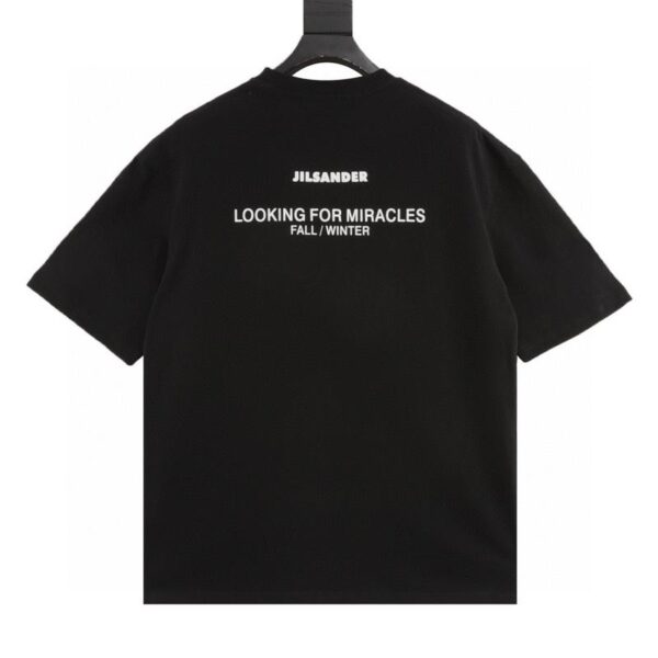 designer,replica,clothing,fake,1:1,lv,luxury,high quality Jil Sander brand classic black and white small letter T-shirt. (2E4E)