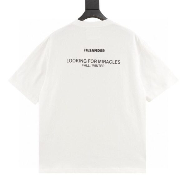 designer,replica,clothing,fake,1:1,lv,luxury,high quality Jil Sander brand classic black and white small letter T-shirt. (ACA8)