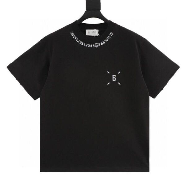 designer,replica,clothing,fake,1:1,lv,luxury,high quality Maison Margiela MM6 printed logo round neck short-sleeved T-shirt (9551)