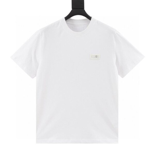 designer,replica,clothing,fake,1:1,lv,luxury,high quality Maison Margiela new simple leather brand stamp T-shirt (1634)
