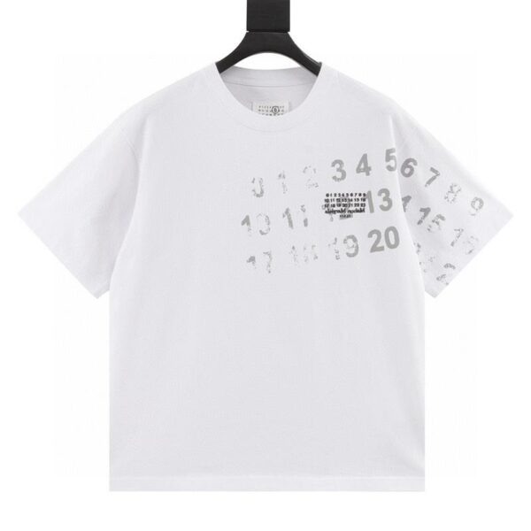 designer,replica,clothing,fake,1:1,lv,luxury,high quality Maison Margiela digital painting mottled graffiti round neck short-sleeved T-shirt (1DDB)