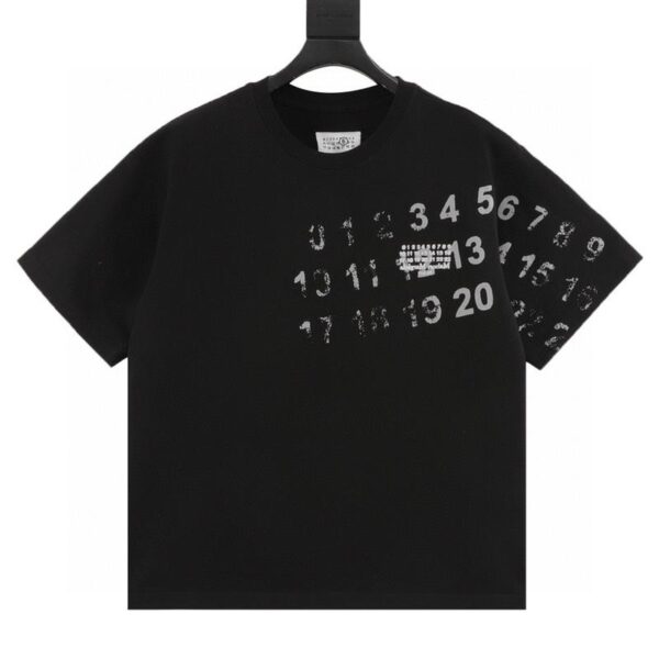 designer,replica,clothing,fake,1:1,lv,luxury,high quality Maison Margiela digital painting mottled graffiti round neck short-sleeved T-shirt (C07F)