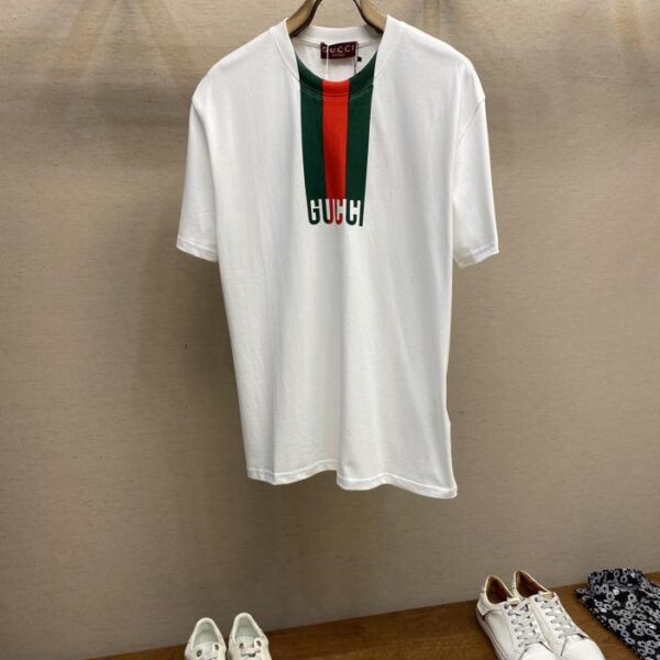 designer,replica,clothing,fake,1:1,lv,luxury,high quality Gucci new spring and summer 100% cotton front element printed short-sleeved T-shirt (8BFC)