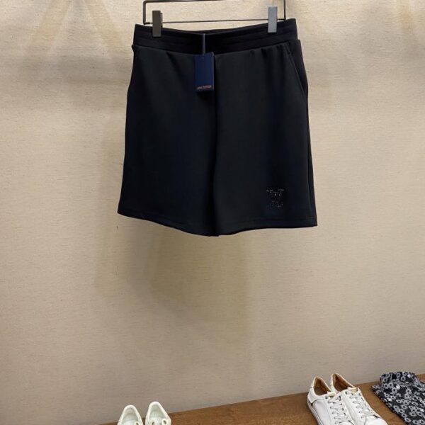 designer,replica,clothing,fake,1:1,lv,luxury,high quality LV small dark diamond straight shorts (FDA2)