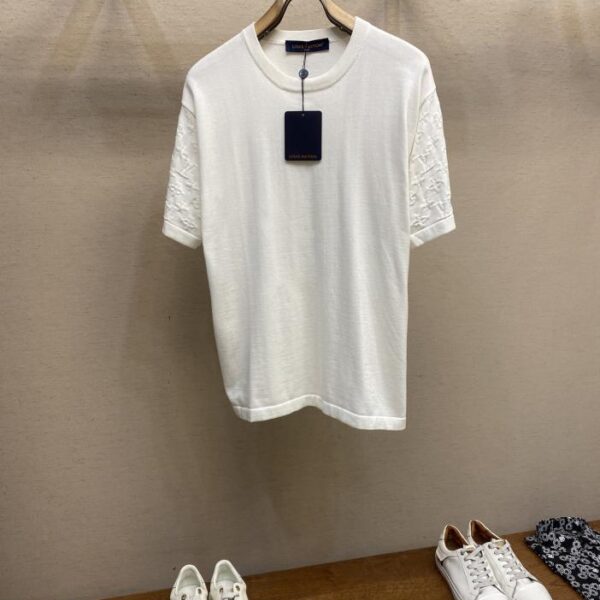 designer,replica,clothing,fake,1:1,lv,luxury,high quality LV new short-sleeved crew neck shirt (AA07)
