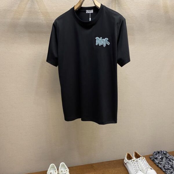 designer,replica,clothing,fake,1:1,lv,luxury,high quality Dior towel embroidery craft logo couple style short sleeves (393C)