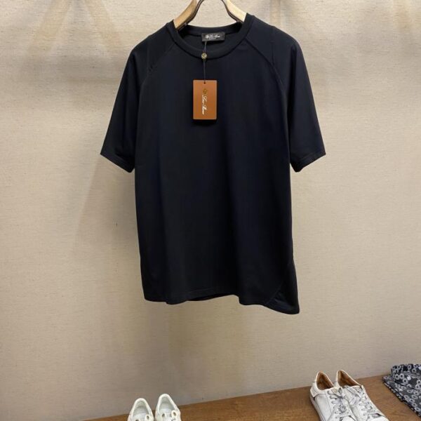 designer,replica,clothing,fake,1:1,lv,luxury,high quality Loro Piana new patchwork short-sleeved T-shirt (04CA)