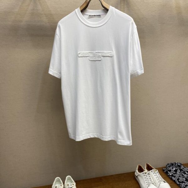 designer,replica,clothing,fake,1:1,lv,luxury,high quality Alexander Wang new spring and summer appliqué embroidered short-sleeved T-shirt (3C46)