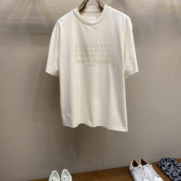 designer,replica,clothing,fake,1:1,lv,luxury,high quality MM6 Maison Margiela digital print high weight round neck short-sleeved T-shirt (0B26)