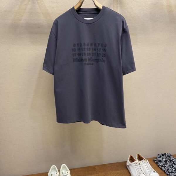 designer,replica,clothing,fake,1:1,lv,luxury,high quality MM6 Maison Margiela digital print high weight round neck short-sleeved T-shirt (57E8)