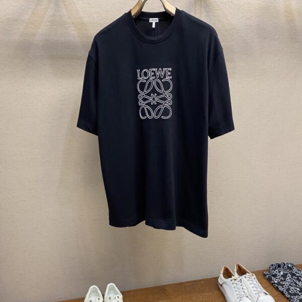 designer,replica,clothing,fake,1:1,lv,luxury,high quality Loewe loose cotton round neck short sleeves, same style for men and women (6733)