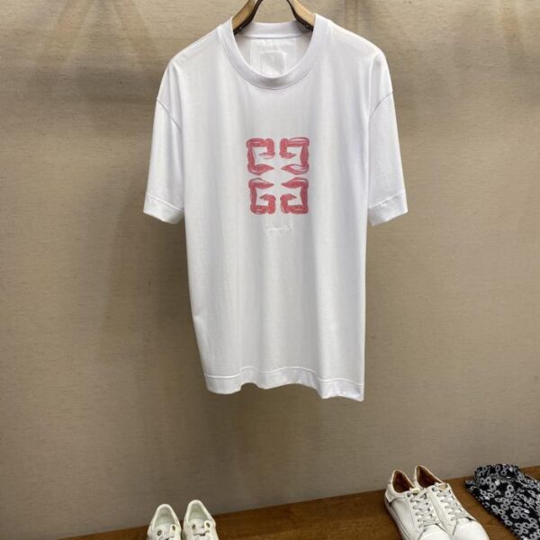 designer,replica,clothing,fake,1:1,lv,luxury,high quality Givenchy 4G printed short-sleeved T-shirt for men and women (F904)