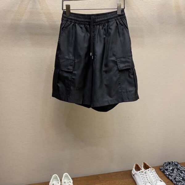 designer,replica,clothing,fake,1:1,lv,luxury,high quality Louis Vuitton DAMIER jacquard cargo shorts (54C3)