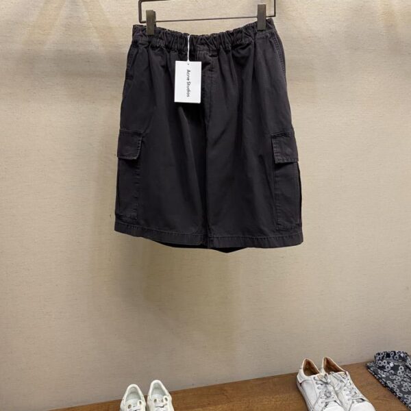 designer,replica,clothing,fake,1:1,lv,luxury,high quality Acne Studios Summer New Washed and Distressed Drawstring Cargo Shorts (1F9D)