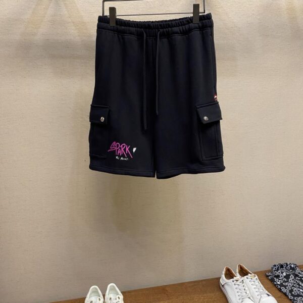designer,replica,clothing,fake,1:1,lv,luxury,high quality Chrome Heart Summer New Loose Cargo Pocket Shorts (AA66)