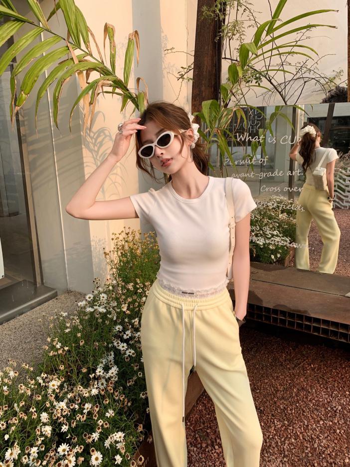 designer,replica,clothing,fake,1:1,lv,luxury,high quality Early spring and summer series Miu Miu new spliced lace double waist casual straight pants (3C21) designer,replica,clothing,fake,1:1,lv,luxury,high quality Early spring and summer series Miu Miu new spliced lace double waist casual straight pants (3C21)