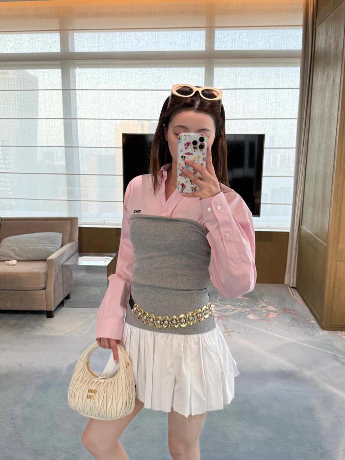 designer,replica,clothing,fake,1:1,lv,luxury,high quality Miu Miu spring and summer new layering magic tube top dress (9FD5) designer,replica,clothing,fake,1:1,lv,luxury,high quality Miu Miu spring and summer new layering magic tube top dress (9FD5)
