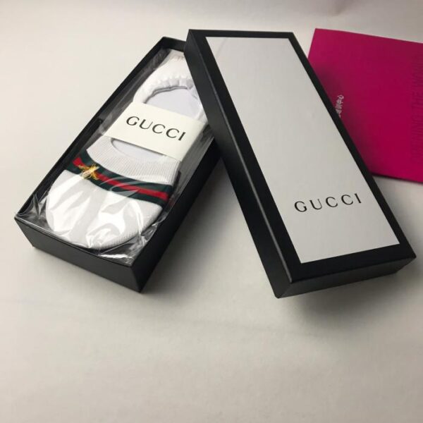 designer,replica,clothing,fake,1:1,lv,luxury,high quality GUCCI (Gucci Bee) invisible socks pure cotton quality 5 colors in a box of 5 pairs (2EFB)