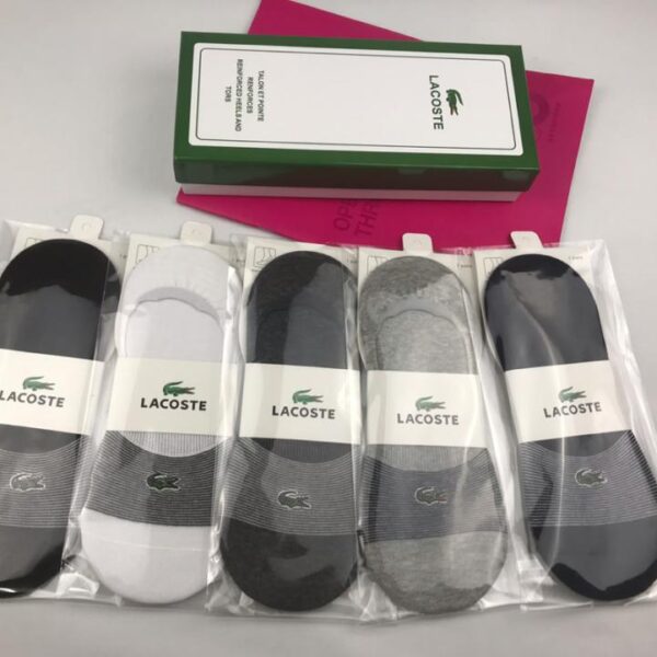 designer,replica,clothing,fake,1:1,lv,luxury,high quality LACOSTE pure cotton quality, 5 pairs in a box, 5 colors (38EF)