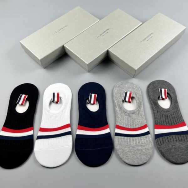designer,replica,clothing,fake,1:1,lv,luxury,high quality THOM BROWNE (TB) fashionable pure cotton quality, comfortable and breathable, 5 pairs in a box (29DF)