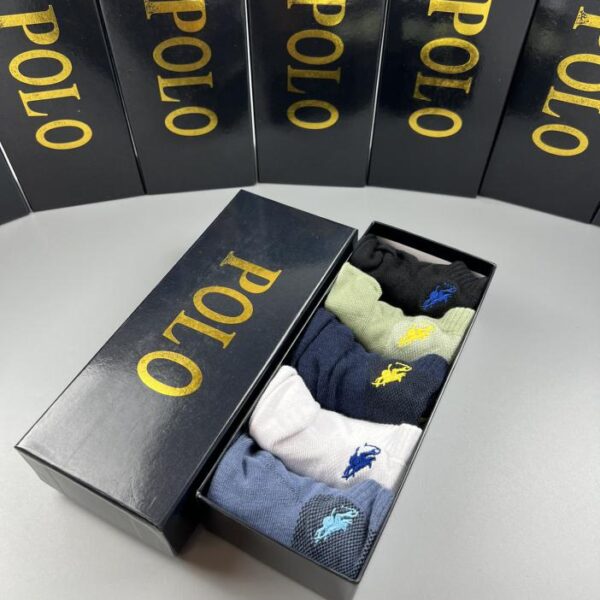 designer,replica,clothing,fake,1:1,lv,luxury,high quality polo (Paul) new pure cotton material, comfortable and breathable, 5 pairs in a box (FB9C)