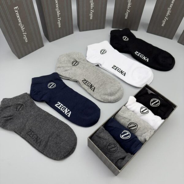 designer,replica,clothing,fake,1:1,lv,luxury,high quality Ermenegildo Zegna short style, exquisite workmanship, versatile, sweat-absorbent and deodorant, five pairs in a box (31BD)