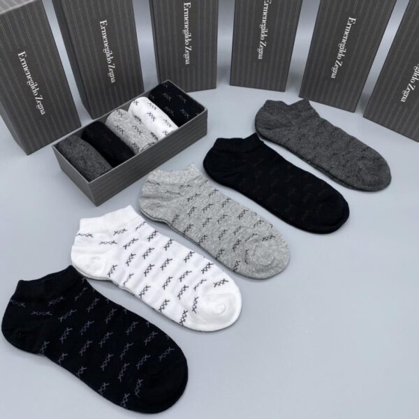 designer,replica,clothing,fake,1:1,lv,luxury,high quality Ermenegildo Zegna short style, exquisite workmanship, versatile style, antibacterial, sweat-absorbent and deodorant, five pairs in a box (F447)