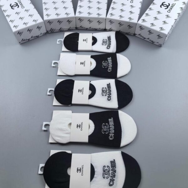 designer,replica,clothing,fake,1:1,lv,luxury,high quality CHENAL pure cotton quality, comfortable and breathable, 5 pairs in a box (49DC)