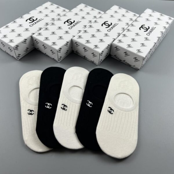 designer,replica,clothing,fake,1:1,lv,luxury,high quality CHENAL pure cotton quality, comfortable and breathable, 5 pairs in a box (B86A)