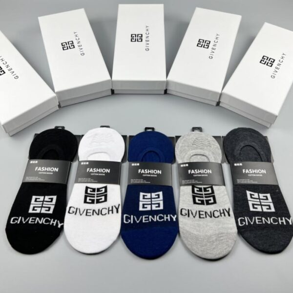 designer,replica,clothing,fake,1:1,lv,luxury,high quality Givenchy pure cotton quality, comfortable on the feet, sweat-absorbent and highly breathable, 5 pairs in a box (4EA8)