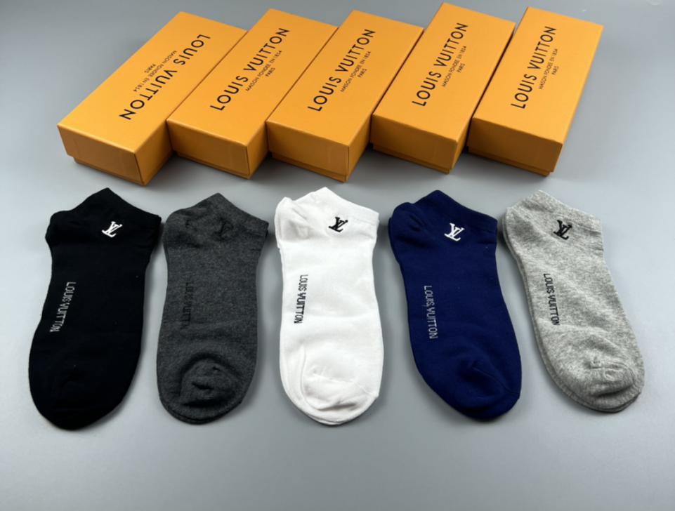 designer,replica,clothing,fake,1:1,lv,luxury,high quality New LV socks, high quality, very comfortable, sweat-absorbent, breathable and non-slip, same style for men and women, five pairs in a box (10B3) designer,replica,clothing,fake,1:1,lv,luxury,high quality New LV socks, high quality, very comfortable, sweat-absorbent, breathable and non-slip, same style for men and women, five pairs in a box (10B3)