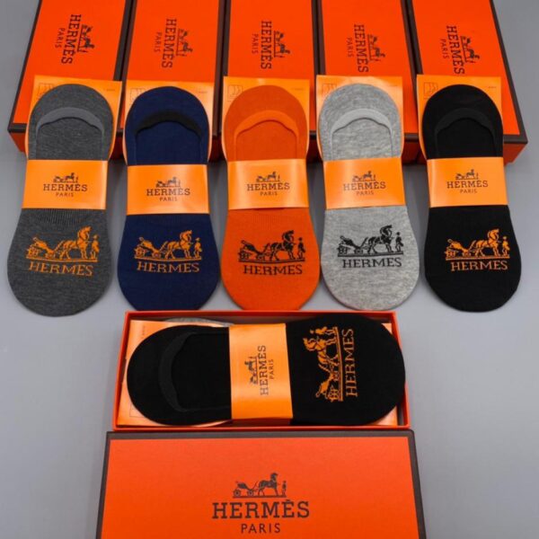 designer,replica,clothing,fake,1:1,lv,luxury,high quality HERMES invisible socks are very versatile, sweat-absorbent, antibacterial, breathable and deodorant (321B)