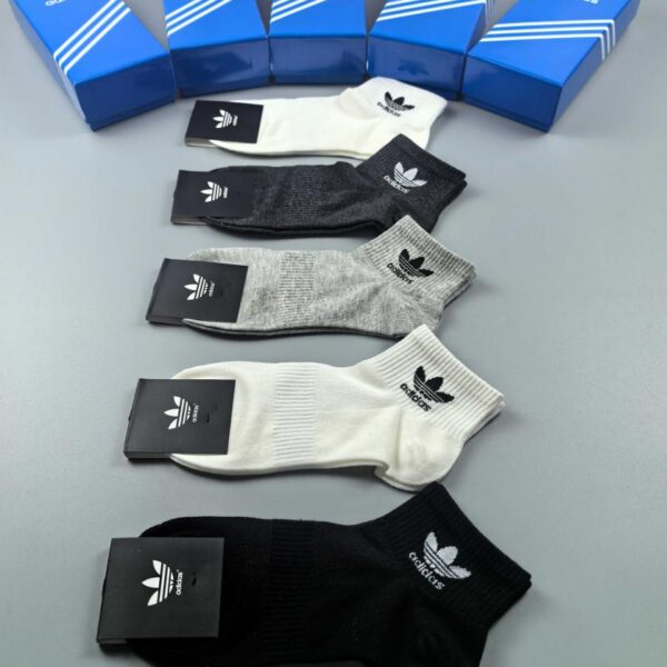 designer,replica,clothing,fake,1:1,lv,luxury,high quality Adidas (Adidas Clover鈽橈笍) official website same model best-selling model in counters pure cotton quality comfortable and breathable 5 pairs in a box (A6D2)