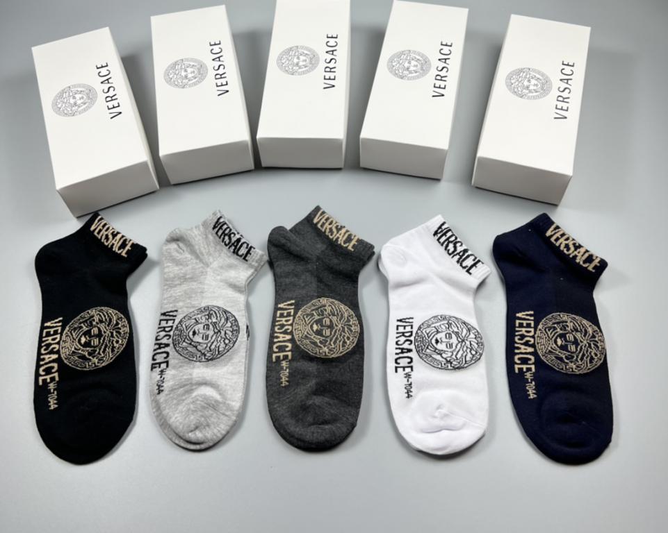 designer,replica,clothing,fake,1:1,lv,luxury,high quality Versace men’s mid-calf socks (F6EF)