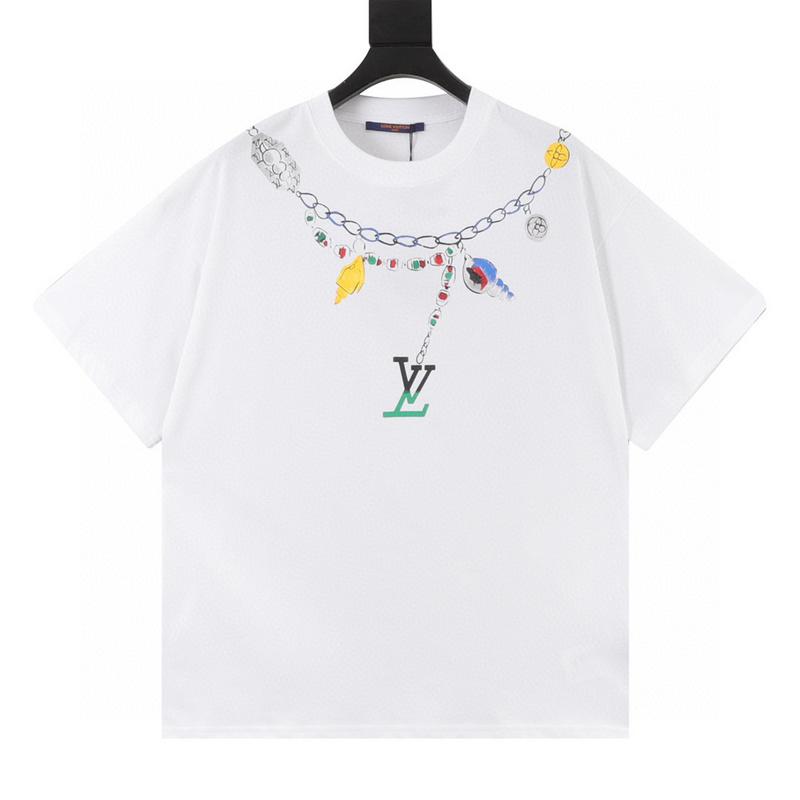 designer,replica,clothing,fake,1:1,lv,luxury,high quality L* creative necklace letter logo printed short-sleeved T-shirt (F672) designer,replica,clothing,fake,1:1,lv,luxury,high quality L* creative necklace letter logo printed short-sleeved T-shirt (F672)