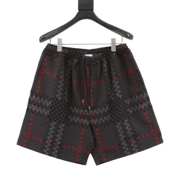 designer,replica,clothing,fake,1:1,lv,luxury,high quality Burberry Pixel Check Wool Blend Harrington Shorts (CDD8)