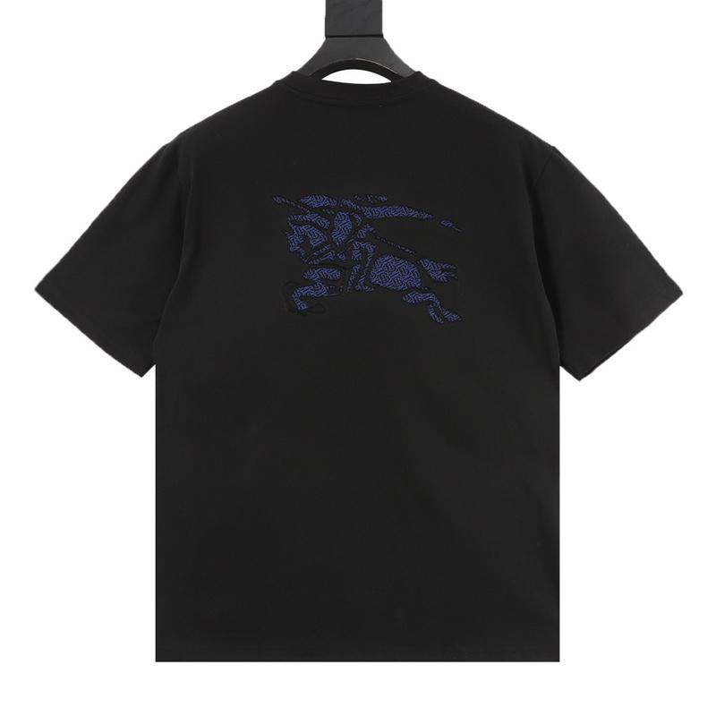 designer,replica,clothing,fake,1:1,lv,luxury,high quality Burberry hollow back patch embroidered war horse short-sleeved T-shirt (EE01) designer,replica,clothing,fake,1:1,lv,luxury,high quality Burberry hollow back patch embroidered war horse short-sleeved T-shirt (EE01)