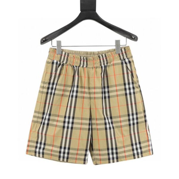 designer,replica,clothing,fake,1:1,lv,luxury,high quality Burberry plaid print reversible shorts (3524)