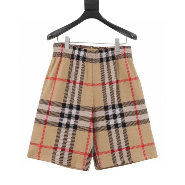 designer,replica,clothing,fake,1:1,lv,luxury,high quality Burberry plaid knitted shorts suit (399E)