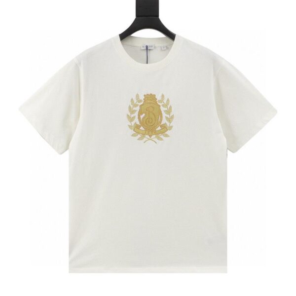 designer,replica,clothing,fake,1:1,lv,luxury,high quality Burberry Oak Leaf Shield Logo Embroidered Short Sleeve (5824)