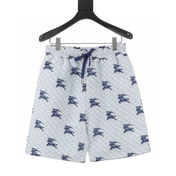 designer,replica,clothing,fake,1:1,lv,luxury,high quality Burberry all-over printed war horse shorts (21E5)