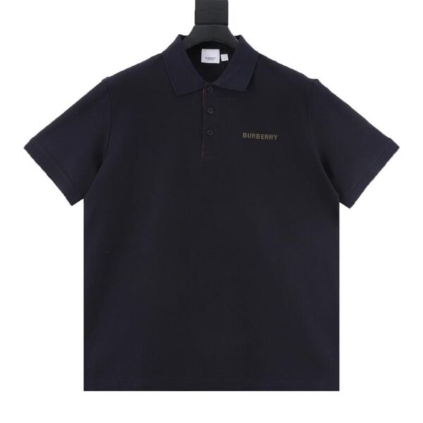 designer,replica,clothing,fake,1:1,lv,luxury,high quality Burberry vertical bar access control small embroidery short-sleeved Polo shirt (BA6A)