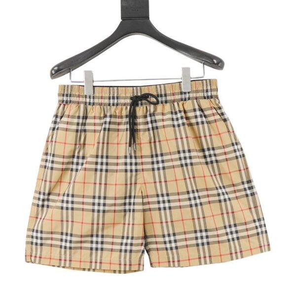 designer,replica,clothing,fake,1:1,lv,luxury,high quality Burberry classic plaid beach shorts (62A4)