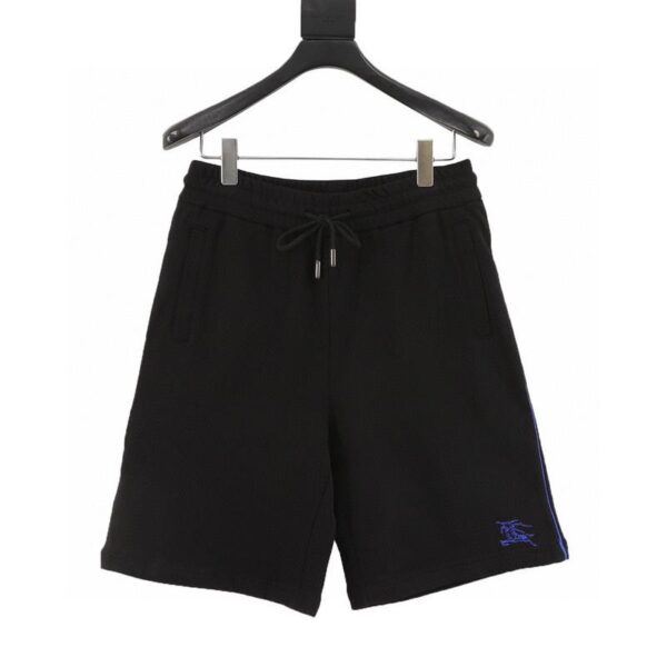 designer,replica,clothing,fake,1:1,lv,luxury,high quality Burberry rope embroidery knight war horse small label color block shorts (E9D8)