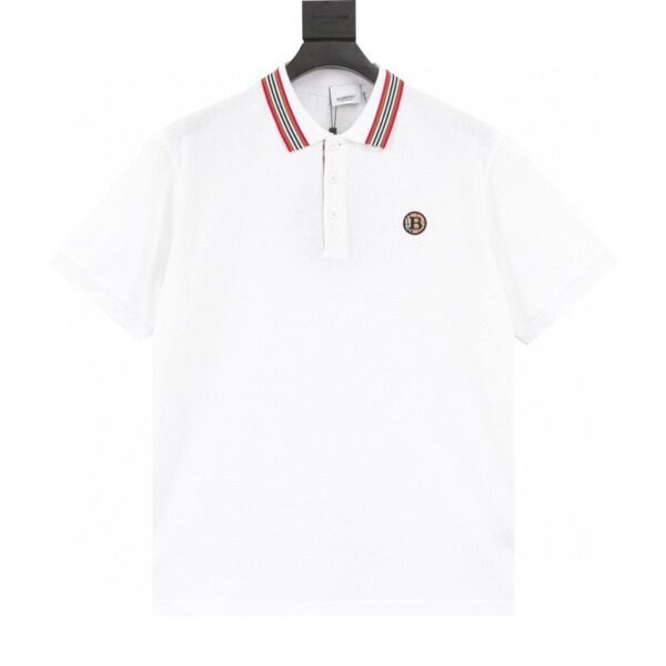 designer,replica,clothing,fake,1:1,lv,luxury,high quality Burberry short-sleeved POLO shirt with small embroidery on the chest (DE82)