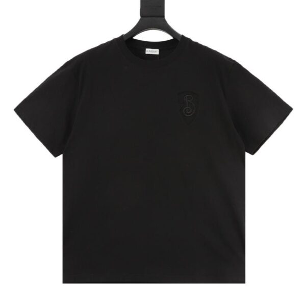 designer,replica,clothing,fake,1:1,lv,luxury,high quality Burberry Equestrian Knight Shield Logo Embroidered Short Sleeve T-Shirt (7486)