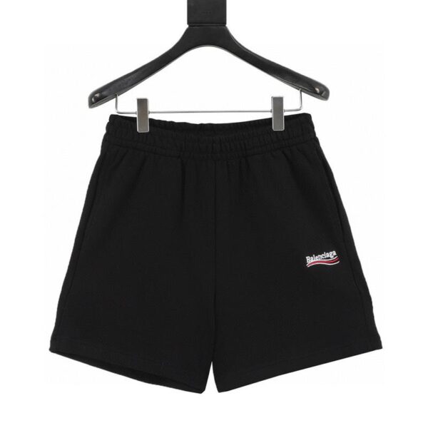 designer,replica,clothing,fake,1:1,lv,luxury,high quality Balenciaga cola embroidered small label shorts (DFCF)