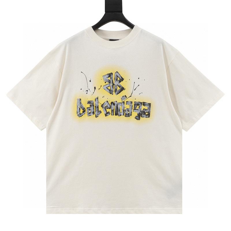 designer,replica,clothing,fake,1:1,lv,luxury,high quality Balenciaga hand-painted BB letter printed round neck T-shirt (876F) designer,replica,clothing,fake,1:1,lv,luxury,high quality Balenciaga hand-painted BB letter printed round neck T-shirt (876F)