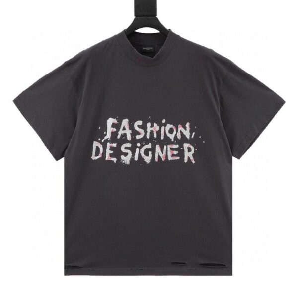 designer,replica,clothing,fake,1:1,lv,luxury,high quality Balenciaga early spring new FASHION silhouette T-shirt (59ED)